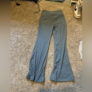 Blue flared leggings